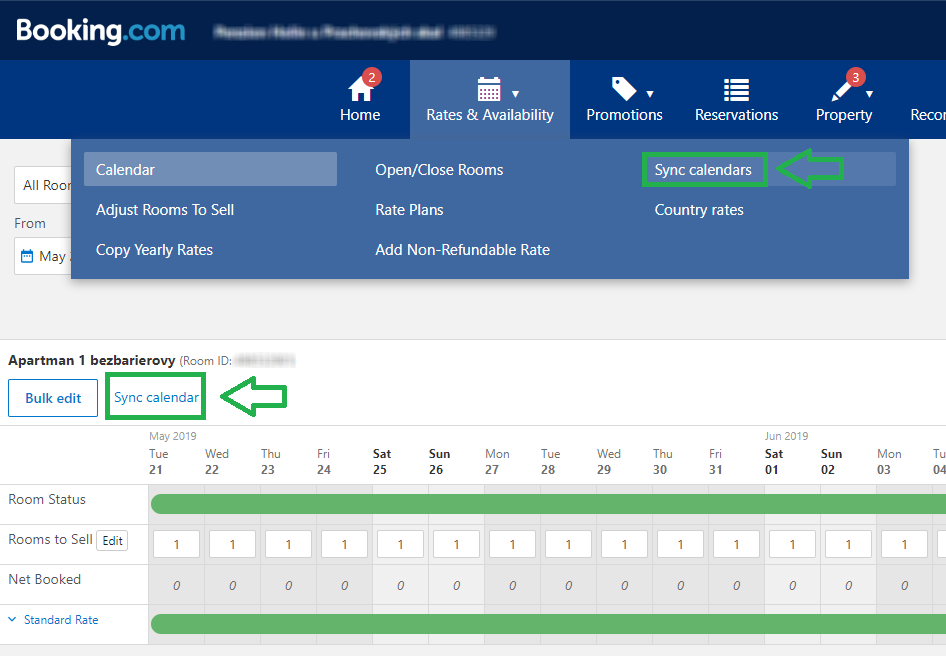 1 Booking sync