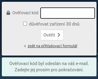 Trevlix - overovací kód