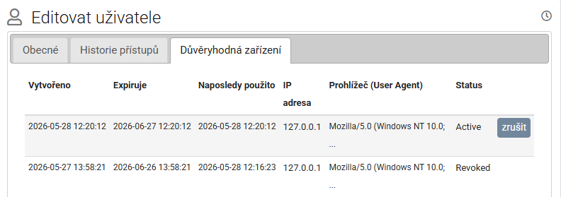 Dôveryhodné zariadenia